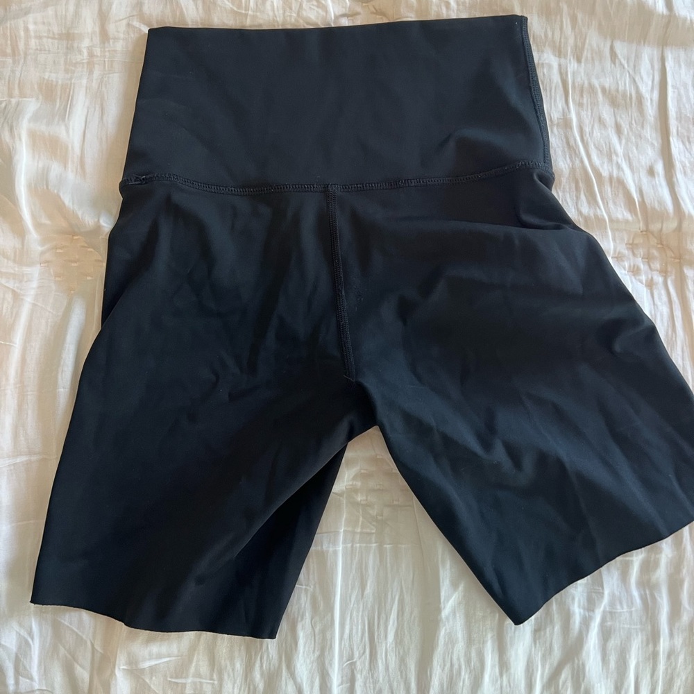 Aerie black biker shorts, 6 inch inseam